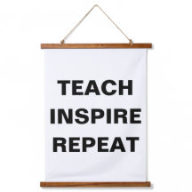 Teach Inspire Repeat Modern Design