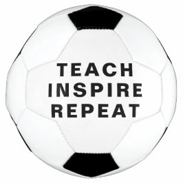 Teach Inspire Repeat Motiverend Ontwerp Voetbal