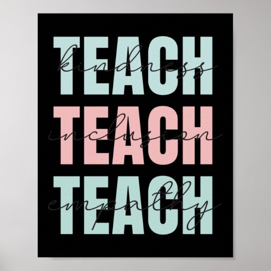 Teach Kindness Poster (Voorkant)
