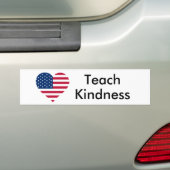 Teach Kindness United States Bumpersticker (Op auto)
