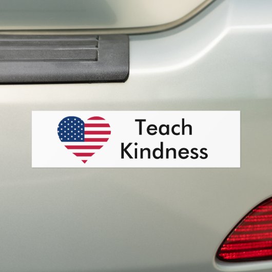 Teach Kindness United States Bumpersticker (Op auto)