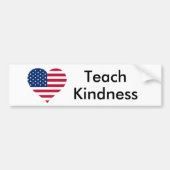 Teach Kindness United States Bumpersticker (Voorkant)