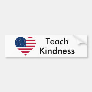 Teach Kindness United States Bumpersticker