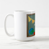 Teach. Koffie. Herhaal. Mok (Links)