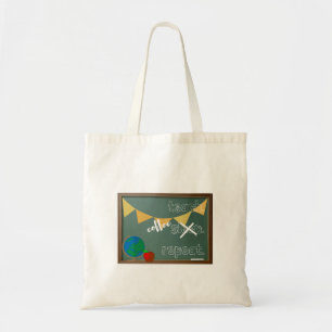 Teach. Koffie. Herhaal. Tas