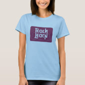 Teach/Leer optische illusie T-shirt (Voorkant)