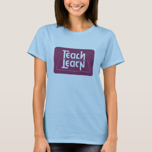 Teach/Leer optische illusie T-shirt