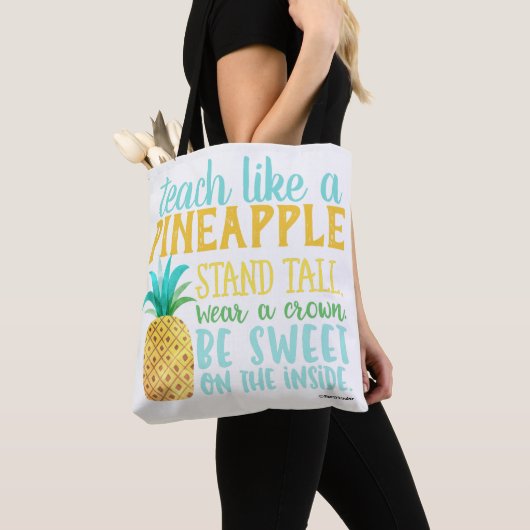 Teach like a Pineapple Bag Tote Bag (Dichtbij)