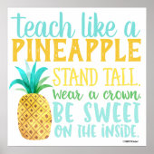 Teach like a Pineapple Poster (Voorkant)