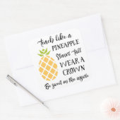 Teach like a Pineapple Teacher Appreciation Vierkante Sticker (Envelop)