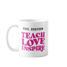 "Teach Love Inspire" Aangepaste waardering