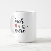 Teach Love Inspire Coffee Mok (Voorkant links)