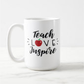 Teach Love Inspire Coffee Mok (Links)