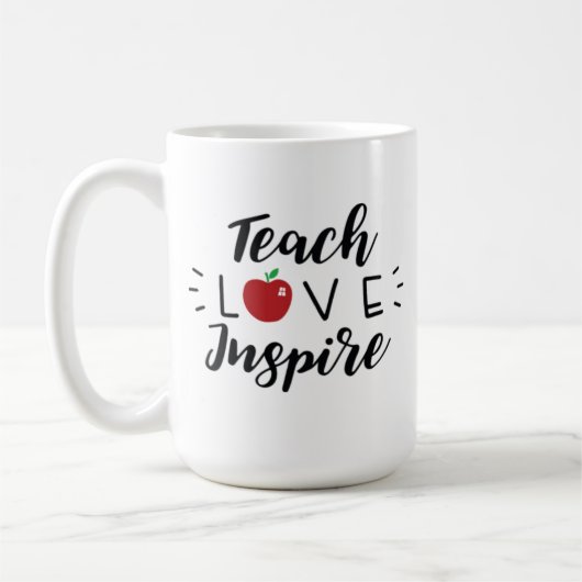 Teach Love Inspire Coffee Mok (Links)