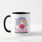 Teach Love Inspire Custom Mok Gift voor docenten (Links)