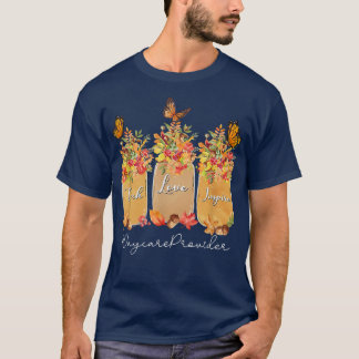 Teach Love Inspire Daycare Provider Herfst herfst T-shirt