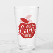 Teach Love Inspire Glas (Achterkant)