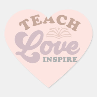 Teach Love Inspire Hart Sticker