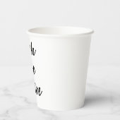 Teach Love Inspire | Inspirerend zin Papieren Bekers (Achterkant)