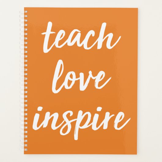 Teach Love Inspire | Inspirerend zin Planner (Voorkant)
