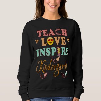 Teach Love Inspire Kindergarten History Teacher Es Trui