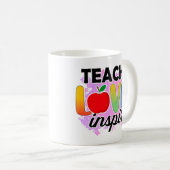 Teach Love Inspire Koffiemok (Voorkant rechts)