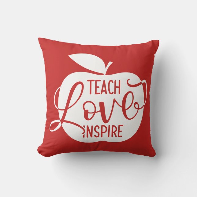 Teach Love Inspire Kussen (Voorkant)