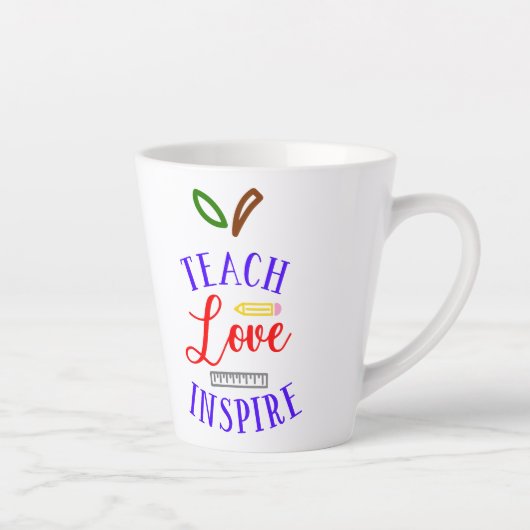 Teach Love Inspire Latte Mok (Rechts)
