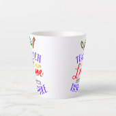 Teach Love Inspire Latte Mok (Voorkant)