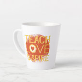 Teach Love Inspire - LERAREN QUOTE GEZEGDEN Giften Latte Mok (Linkerhoek)