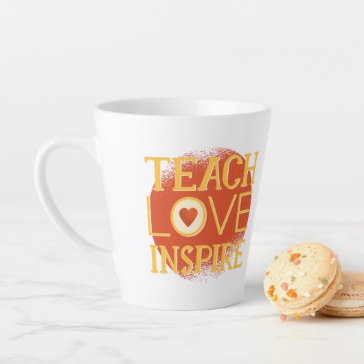 Teach Love Inspire - LERAREN QUOTE GEZEGDEN Giften Latte Mok (In situ)