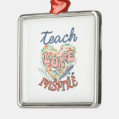 Teach Love Inspire Metalen Ornament (Links)