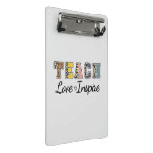 Teach, Love, Inspire Mini Klembord (Schuin)