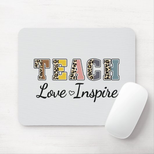 Teach, Love, Inspire Muismat (Met muis)