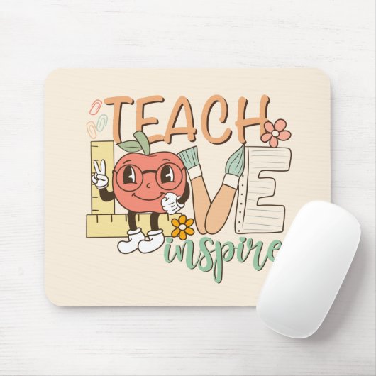 Teach Love Inspire Muismat (Met muis)