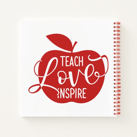 Teach Love Inspire Notitieboek (Achterkant)