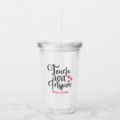 Teach Love Inspire Personalized Acryl Drinkbeker (Voorkant)