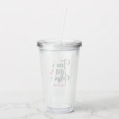 Teach Love Inspire Personalized Acryl Drinkbeker (Achterkant)
