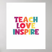 Teach Love Inspire Poster (Voorkant)