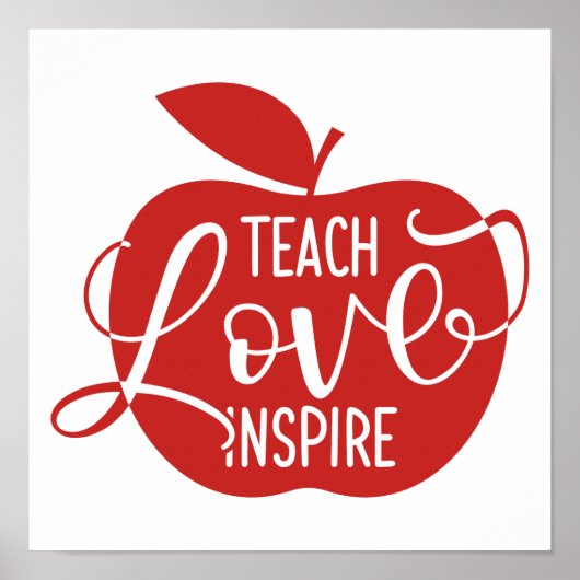 Teach Love Inspire Poster (Voorkant)