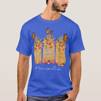 Teach Love Inspire Principal Life Herfst Autumn Tr T-shirt