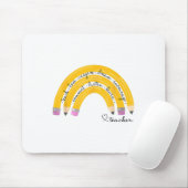 Teach Love Inspire Rainbow Pencil Teacher Ck To Sc Muismat (Met muis)