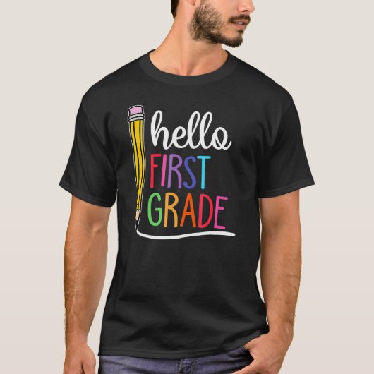 Teach Love Inspire Rainbow Pencil Teacher Terug na T-shirt (Voorkant)