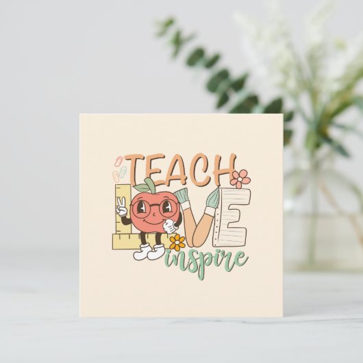 Teach Love Inspire – Schattigee schoolbenodigdhede (Staand voorkant)