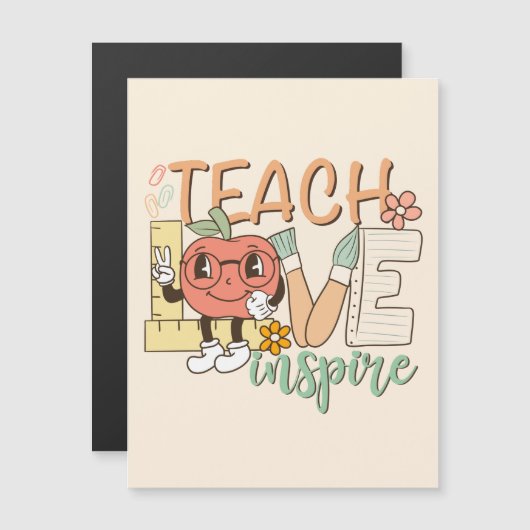 Teach Love Inspire – Schattigee schoolbenodigdhede (Voorkant / Achterkant)