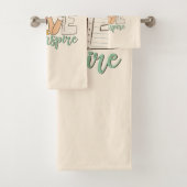 Teach Love Inspire – Schattigee schoolbenodigdhede Bad Handdoek (Insitu)