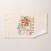 Teach Love Inspire – Schattigee schoolbenodigdhede Bad Handdoek (Handdoek)