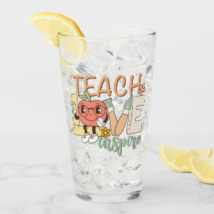 Teach Love Inspire – Schattigee schoolbenodigdhede Glas