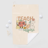 Teach Love Inspire – Schattigee schoolbenodigdhede Golfhanddoek (Insitu)