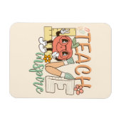 Teach Love Inspire – Schattigee schoolbenodigdhede Magneet (Horizontaal)